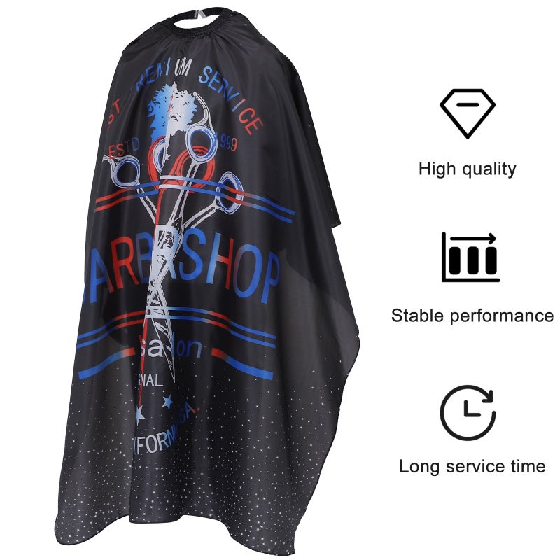 Hair Cutting Cape Barber Professional Hair Cutting For Men Black 160X140X1cm Protect Clothing 1Pcs - Image 3