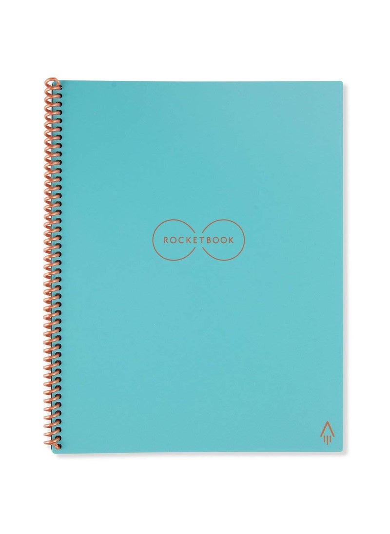 Rocketbook Everlast Smart Reusable Notebook A4  Color Teal Office Product