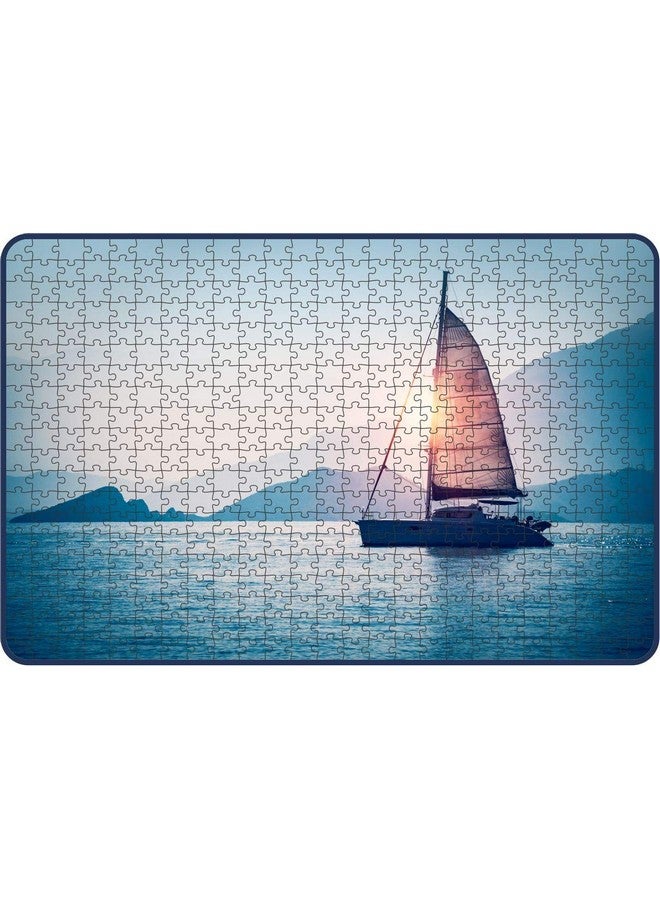 Webby Sailboat in The Sea Wooden Jigsaw Puzzle, 500 Pieces - Kids - Image 1
