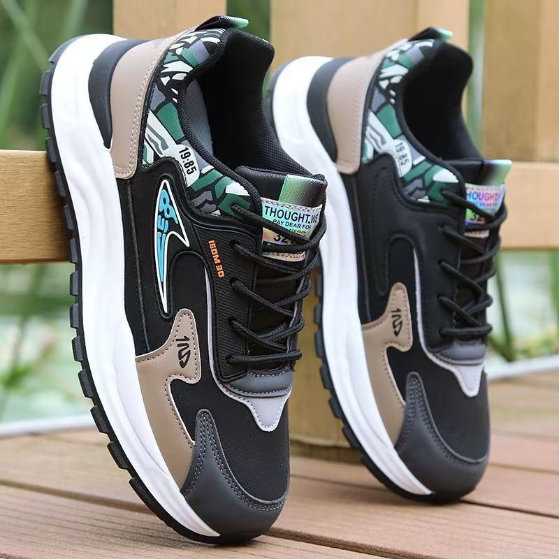 Winter Mens Shoes New Arrival fleece-lined Leather Casual sneaker Waterproof Warm Non-Slip Soft Bottom Running Shoes for Men 2305 white [mesh] - Image 5