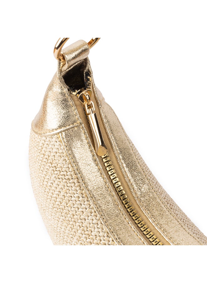 BOU Burlap Crescent Bag - Image 3