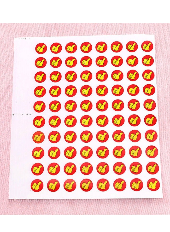 50-Sheets Thumb Shape Sticker - Image 1