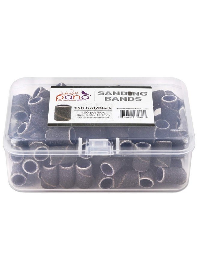 100 Pieces Nail Sanding Bands Professional Nail Manicure Great Fit For Nail Drill Bits For Acrylic Nails (150 Grit, Black) - pzsku/Z2E40171F689832476210Z/45/_/1724125416/0fedd6fd-fb87-4b17-92f4-b4686c3b119d