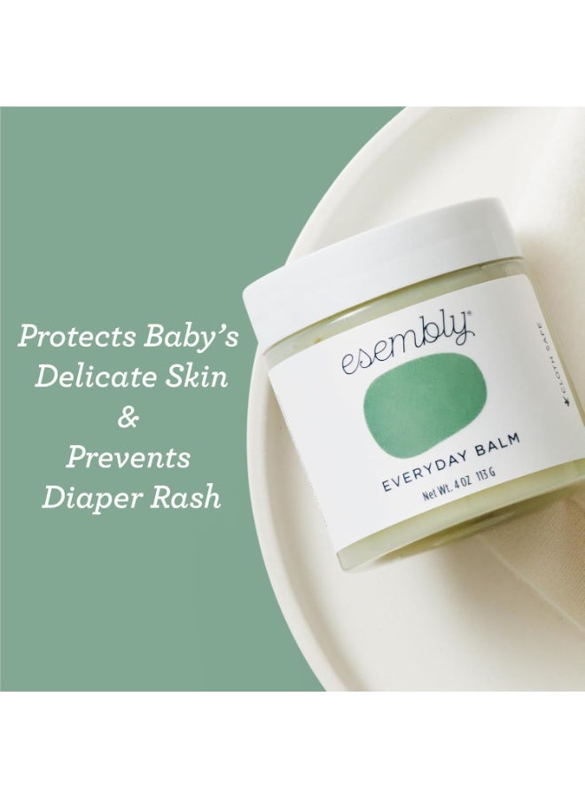 Esembly Everyday Balm, Organic Diaper Balm for Delicate Baby Skin, Diaper Rash Prevention, Multiple Uses Including Nipple Cream, Cradle Cap, Dry and Chapped Skin, Made in USA, 4oz - Image 3