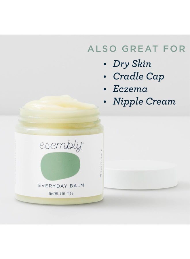 Esembly Everyday Balm, Organic Diaper Balm for Delicate Baby Skin, Diaper Rash Prevention, Multiple Uses Including Nipple Cream, Cradle Cap, Dry and Chapped Skin, Made in USA, 4oz - Image 2