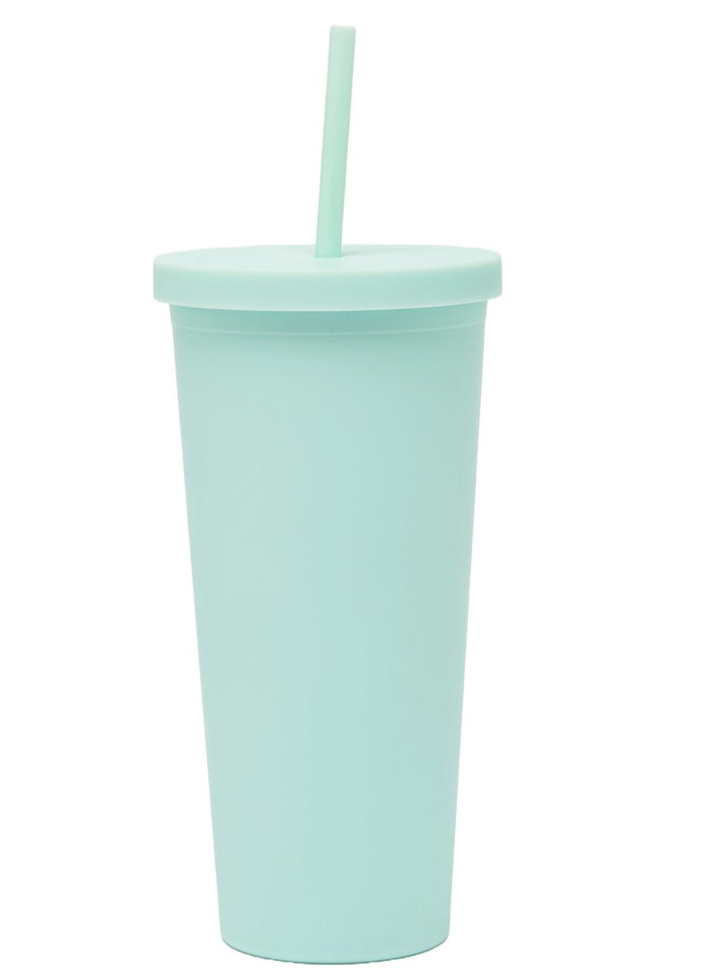 Prickly Pear Green Sippy 24 Oz Plastic Water Bottle  - Image 1
