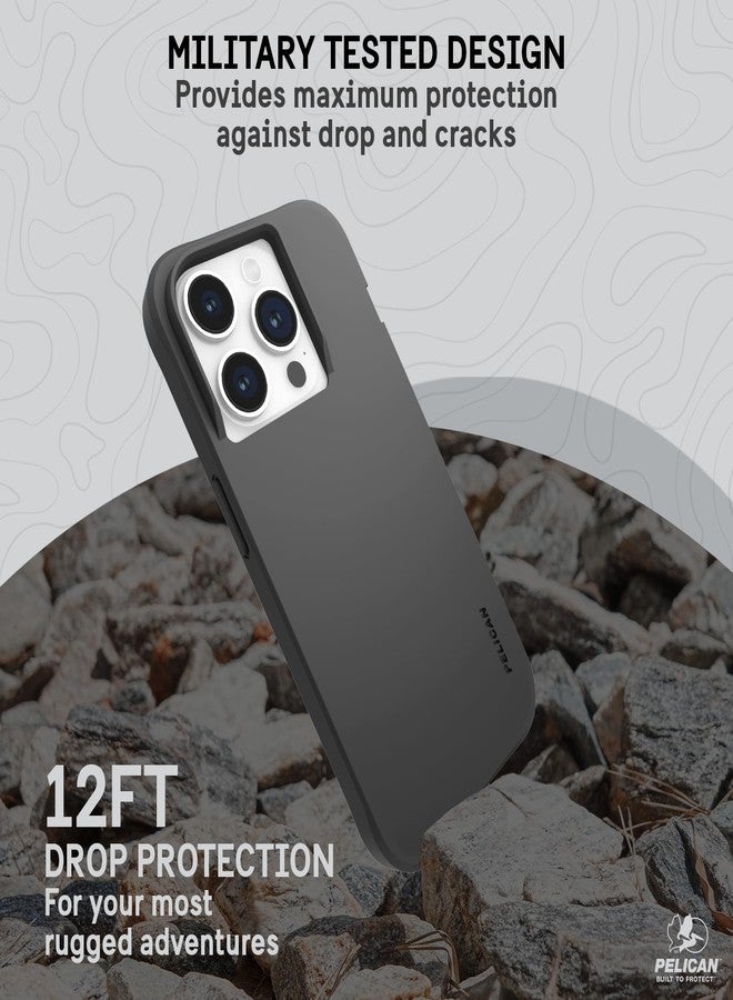 بيلكان سلسلة Pelican Ranger - غطاء حماية لهاتف iPhone 15 Pro مقاس 6.1 بوصة [متوافق مع MagSafe] غطاء هاتف مغناطيسي بتقنية مقاومة الخدوش [حماية من السقوط من ارتفاع 12 قدمًا وفقًا للمعايير العسكرية] غطاء حماية نحيف لهاتف iPhone 15 Pro - أسود - Image 3