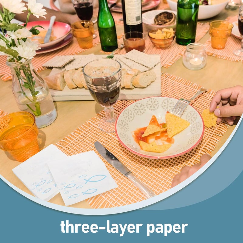 Silver Foil Cocktail Napkins 20pcs 3 Ply Disposable For Wedding Party Buffet Dinner - Image 4