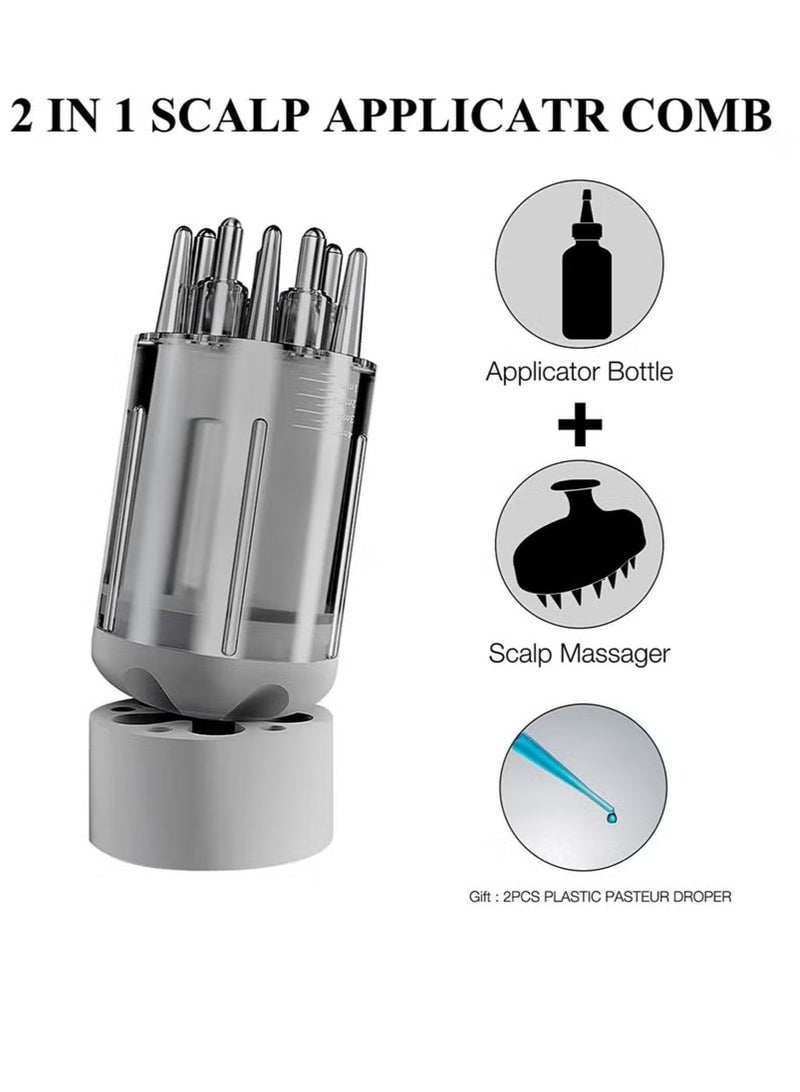 Minoxidil Applicator Kit -Scalp Comb Dispenser Oil Bottle and Brush for Hair Regrowth Treatment for Hair Loss Oil Neo Hair Cream - Image 3