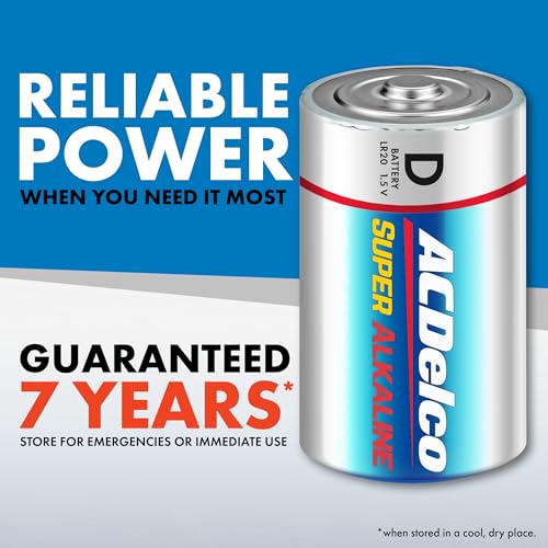 PowerMax ACDelco 8-Count D Batteries, Maximum Power Super Alkaline Battery for Home and Office, 7-Year Shelf Life, Reclosable Packaging - Image 4