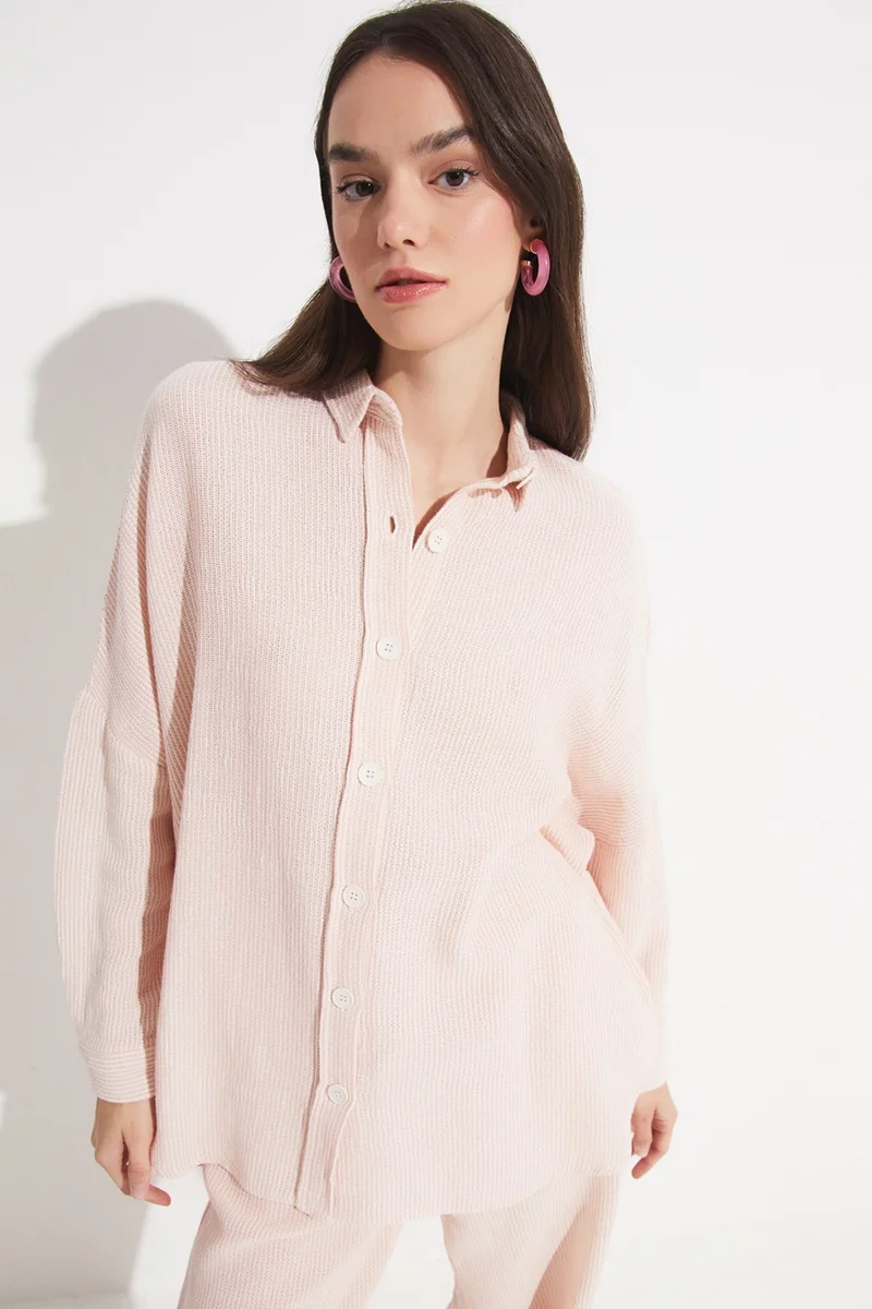 جون Women's Exclusive Boyfriend/Wide Cut 100% Cotton Shirt