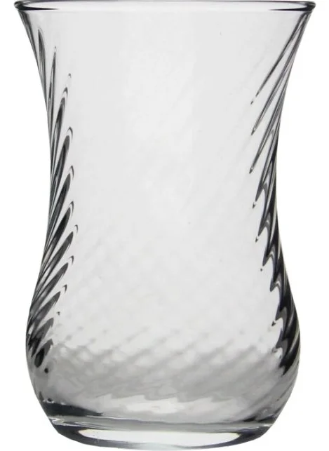 Paşabahçe 6-Piece Optical Tea Glass