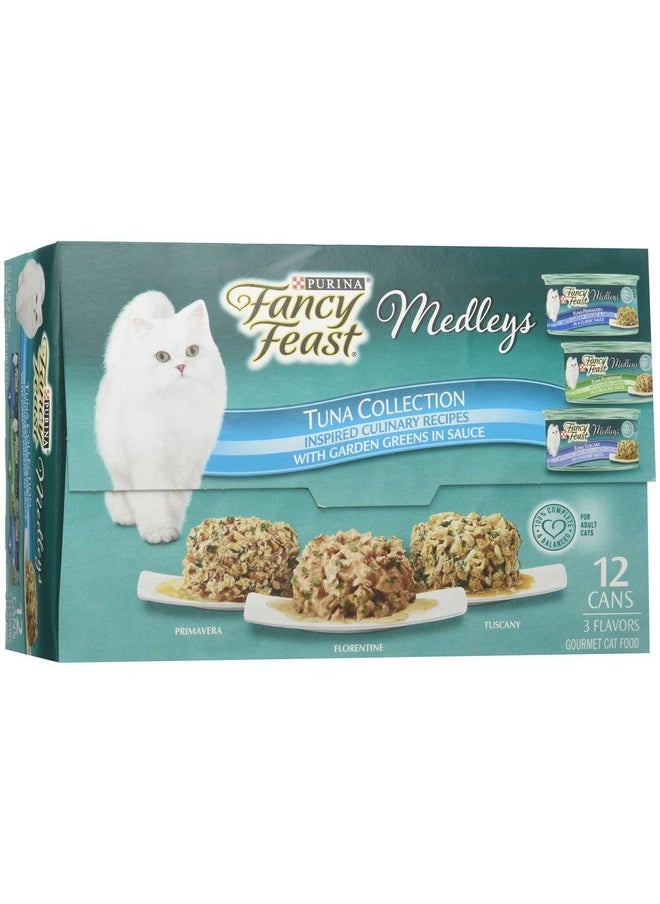 Fancy Feast - Purina Medleys Variety Collection Cat Food  Tuna Recipe  3 Oz, 12 Case - Image 1