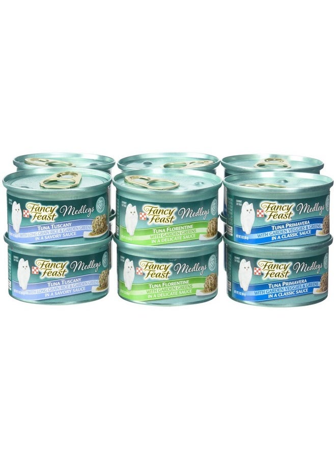 Fancy Feast - Purina Medleys Variety Collection Cat Food  Tuna Recipe  3 Oz, 12 Case - Image 1