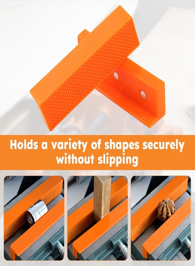 Saycker 2 Pairs Vise Grip, Magnetic Reversible Pads, Vice Jaw Pads Universal Jaw Covers with Multi Grooves and Standard Waffle Surface, Vice Soft Jaws for Clamping, Woodworking, Plumbing - Image 5