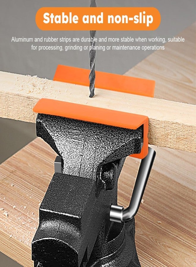 Saycker 2 Pairs Vise Grip, Magnetic Reversible Pads, Vice Jaw Pads Universal Jaw Covers with Multi Grooves and Standard Waffle Surface, Vice Soft Jaws for Clamping, Woodworking, Plumbing - Image 4