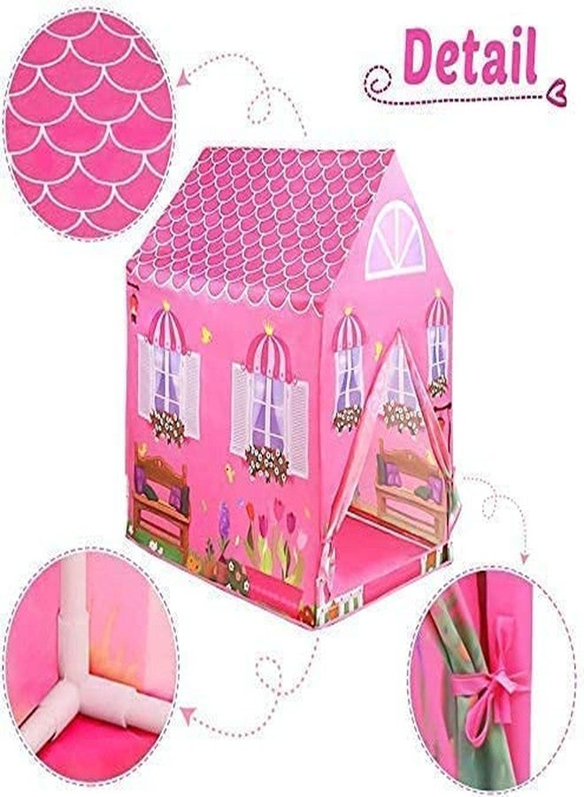 COMYTRICKS Queen Palace Theme Theme Tent House for Kids Jumbo Size Extremely Light Weight, Water Proof Frozen Kids Theme Play Theme Tent House for Girls and Boys. (A Doll House) Pink Color - Image 4