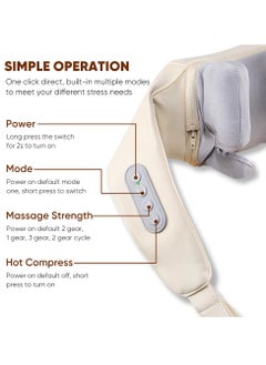Prime by javaudan Back and Neck Massager with Heat Electric Massage 3D Deep Tissue Kneading Massages Silicone Massage Head Two Ways to wear for Muscle Pain Relief  - Image 3