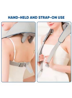 Prime by javaudan Back and Neck Massager with Heat Electric Massage 3D Deep Tissue Kneading Massages Silicone Massage Head Two Ways to wear for Muscle Pain Relief  - Image 5