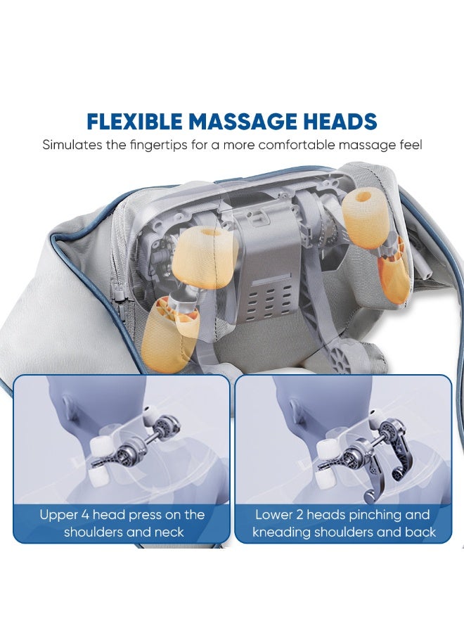 Prime by javaudan Electric Shiatsu Mini Kneading Neck Massager Shoulder And Neck Hot Compress Massager Back Foot Waist Abdominal Body Massager with Heat Vibration Deep Tissue 3D Cervical Kneading Pillow For Muscle Pain Relief - Home and Car - Image 4