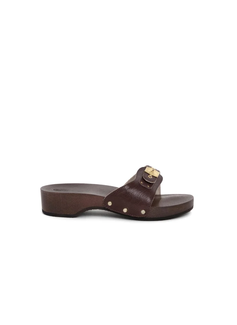 Scholl CLOG BROWN PESCURA HEEL