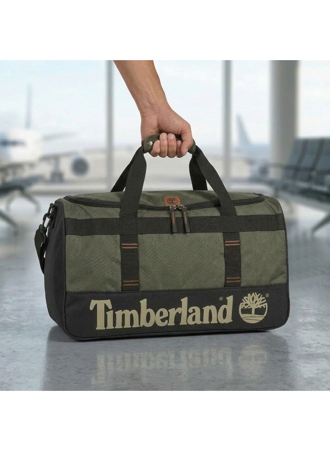 Timber Acoustics Timberland Men’s Duffel Bag – Grape Leaf Green Travel & Gym Holdall Bag - Image 4