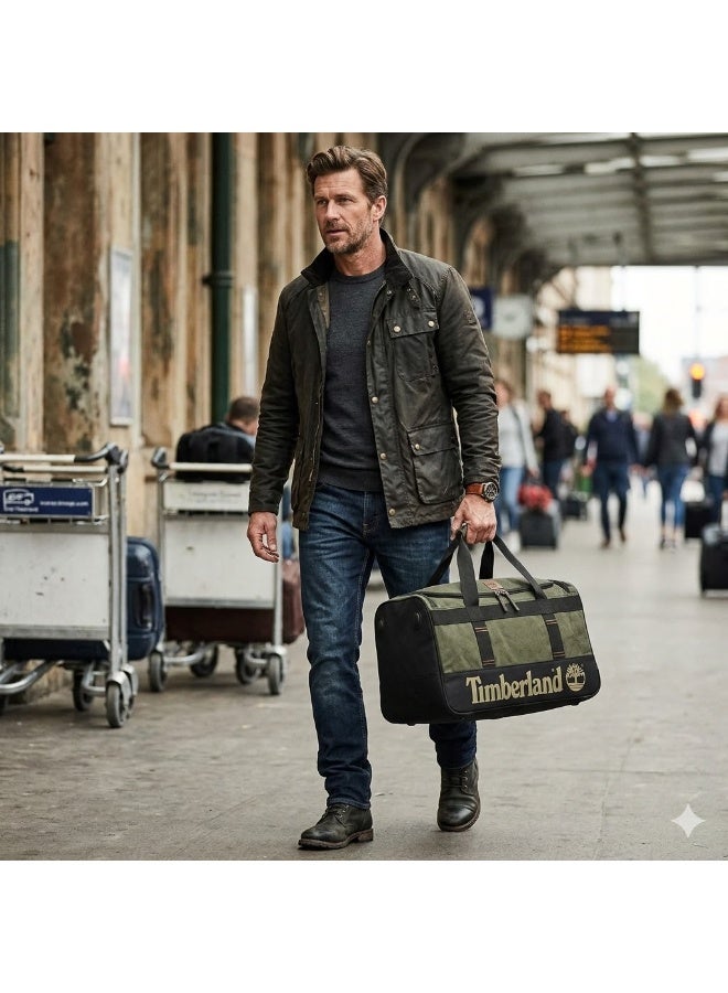 Timber Acoustics Timberland Men’s Duffel Bag – Grape Leaf Green Travel & Gym Holdall Bag - Image 5