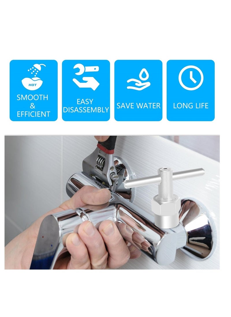 1222 Replacement Cartridge, Faucet Quick Opening Copper Valve Core, Retainer Clip, Leak-Proof Shower Faucet Repair Kit, Brass Bathtub Shower Valve Parts - Image 3