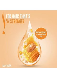 Sunsilk Natural Recharge Anti-Breakage Shampoo With Honey & Almond Oil, 400ml  - Image 2