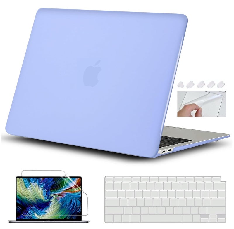 Gioia Bazaar Compatible with MacBook Air 15 inch Case Cover 2023 Release A2941 M2 Chip, Protective Plastic Hard Shell Case Cover (Matt Serenity Blue) - Image 1