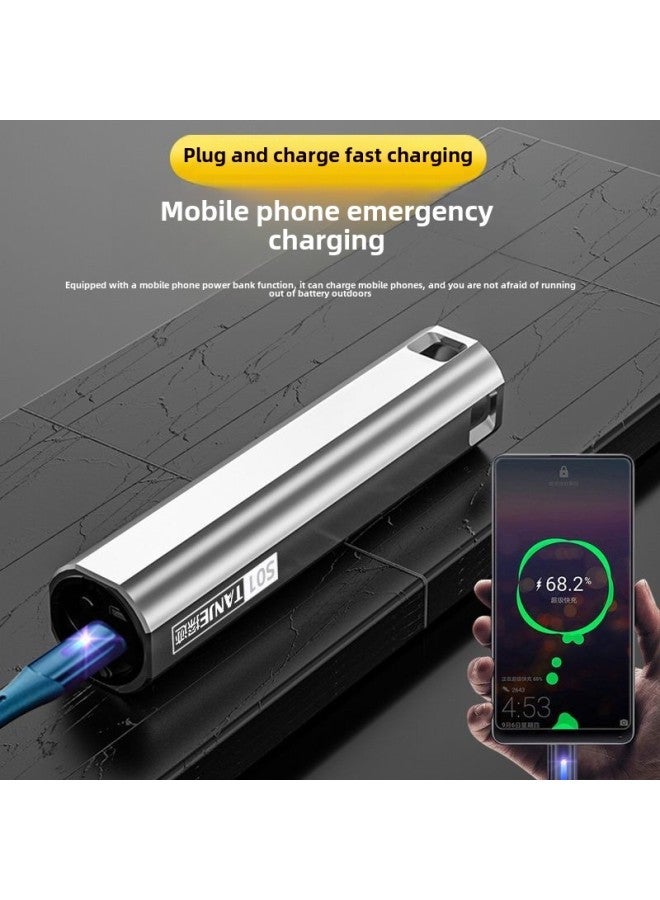 LED Charging Treasure Flashlight Strong Light Rechargeable Self-defense Long-shot Super Bright Outdoor Multifunctional Student Household Waterproof-Product Specifications:S01 Power Bank Flashlight  - Top Configuration 9.99million Large Capacity -  - Image 3