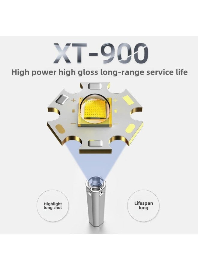 LED Charging Treasure Flashlight Strong Light Rechargeable Self-defense Long-shot Super Bright Outdoor Multifunctional Student Household Waterproof-Product Specifications:S01 Power Bank Flashlight  - Top Configuration 9.99million Large Capacity -  - Image 4