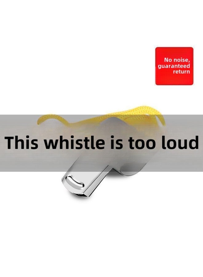 Generic Whistle Metal Whistle Referee Sports Rescue Escape Outdoor Rescue High Frequency Fire Fighting Field Training Whistle-Color:Wear-resistant And Durable [3 + 3 Ropes] Large Volume And High Penetration - Special For Coach [treble Whistle + Sound When Blown] - Image 5