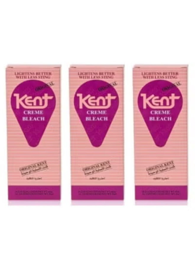 KENT 3Pcs of Kent Crème Bleach Kit (40 ml Bleaching Cream + 20 ml Activating Cream) - Image 1