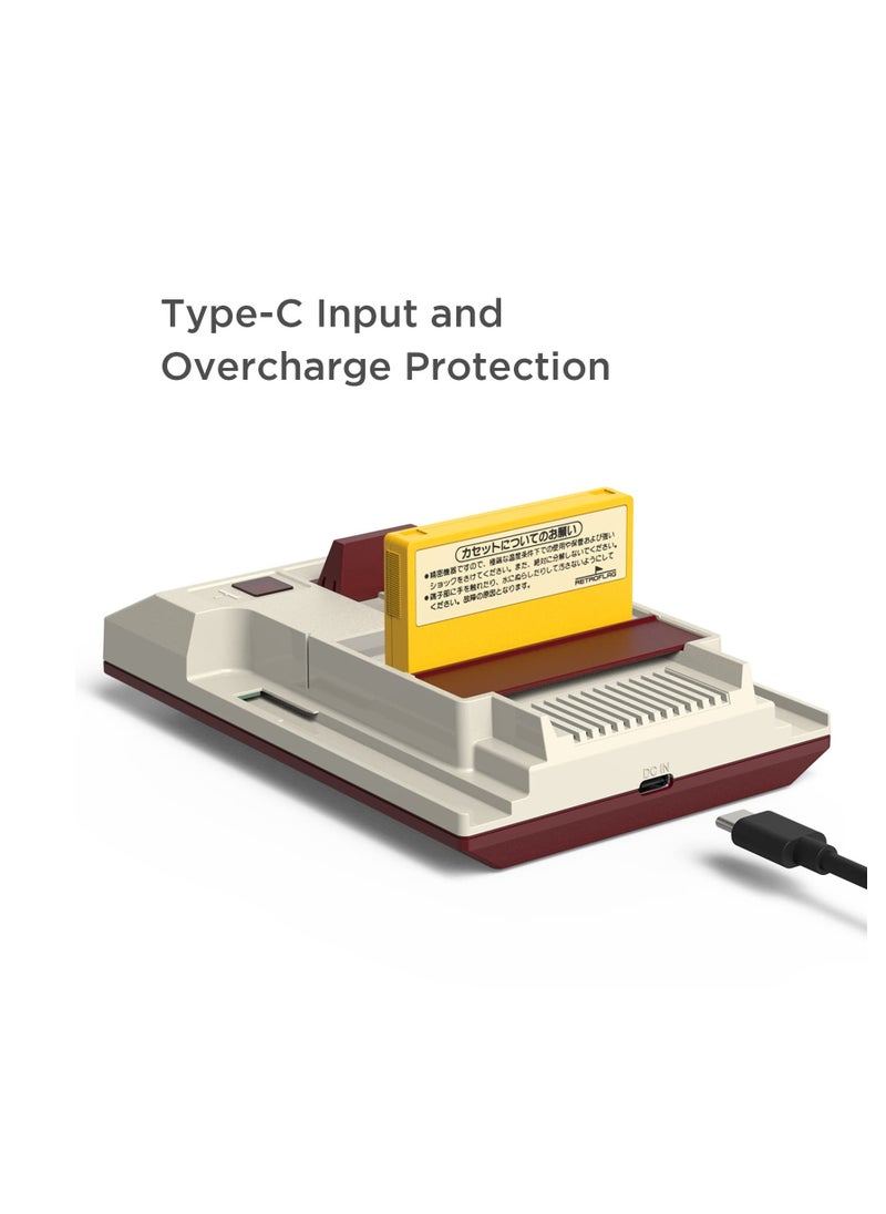Excefore Charging Station Compatible with Nintendo Switch Joy Con Controllers,Classic Famicom JoyCons Charger Dock Stand for Switch/Switch OLED with Overcharge Protection&Cassette Game Card Storage  - Image 4
