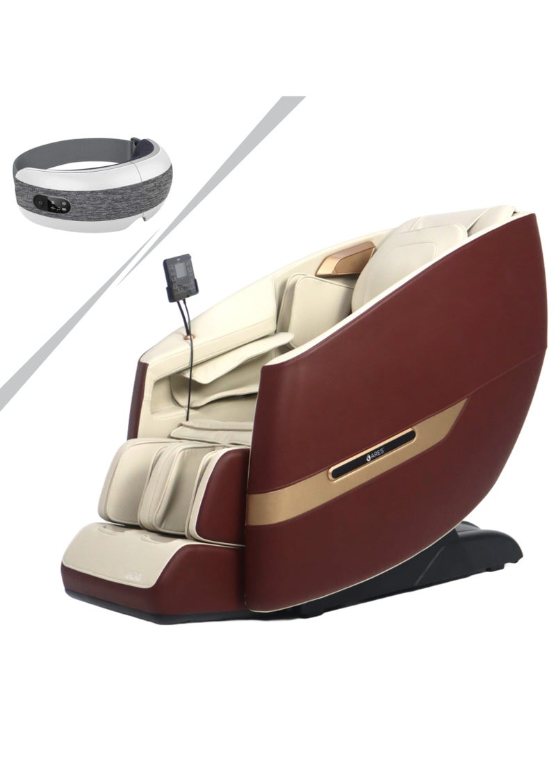 ARES uClass + (iGalaxy Eyes Massager) Massage Chair Magnetic Massage Mechanism 22 Auto Programs Waist And Leg Heating Therapy Intelligent Voice Control 3 Zero Gravity Position 