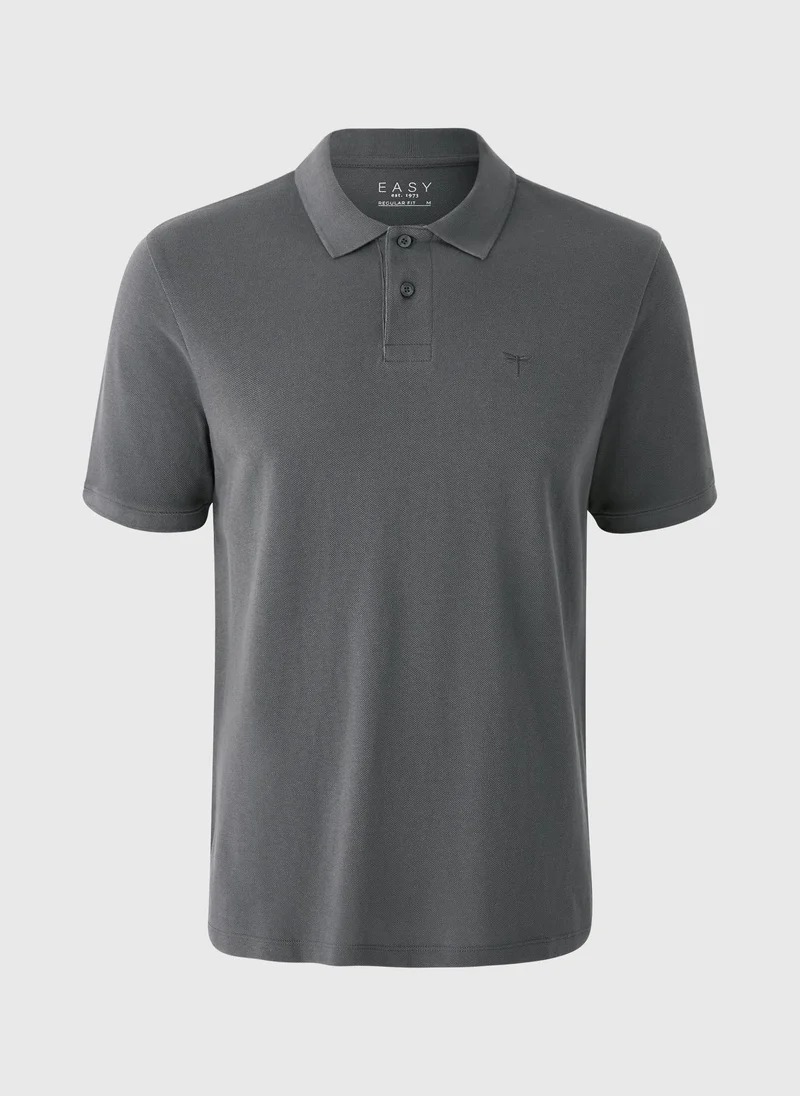 Matalan Charcoal Solid Polo Shirt