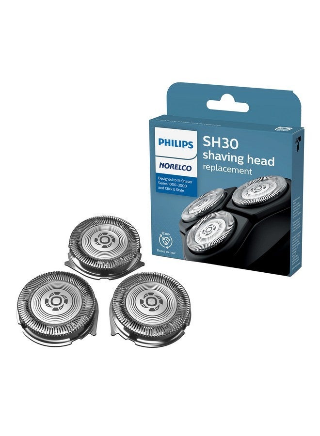 Norelco Genuine Sh30/52 Shaving Heads Compatible With Norelco Shaver Series 1000, 2000, 3000 And 5000X And Rounded - Image 1