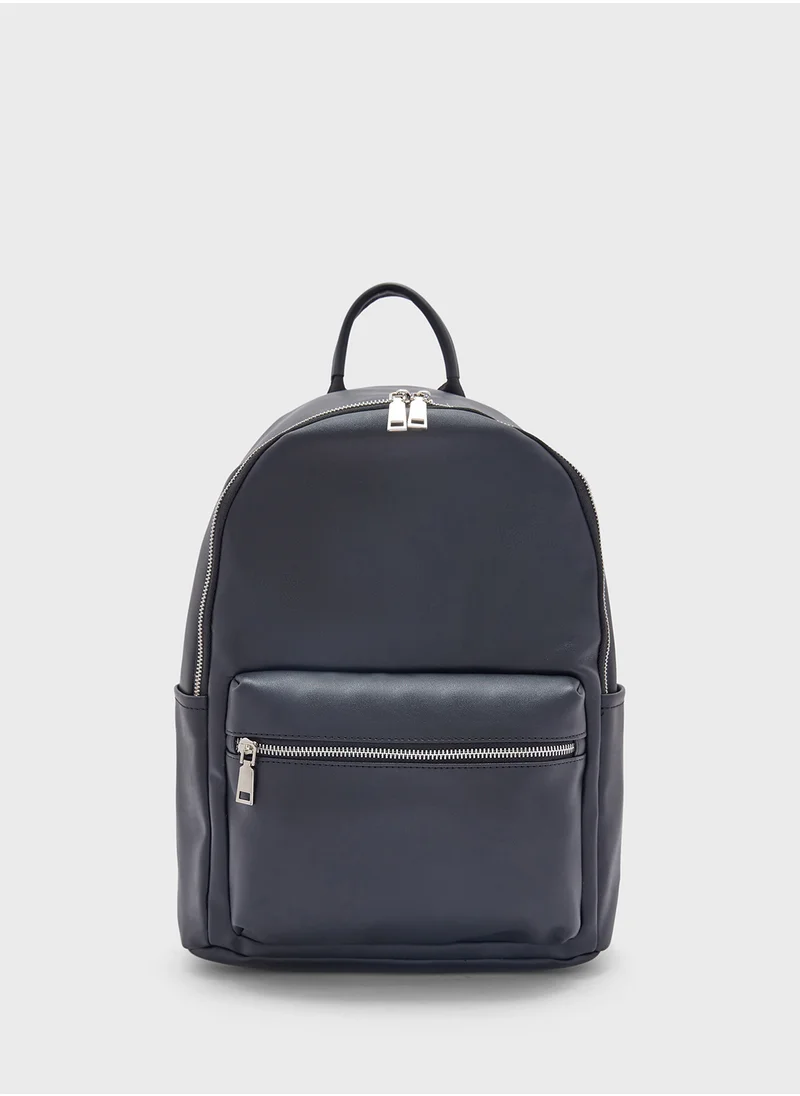 Ginger Faux Leather Backpack
