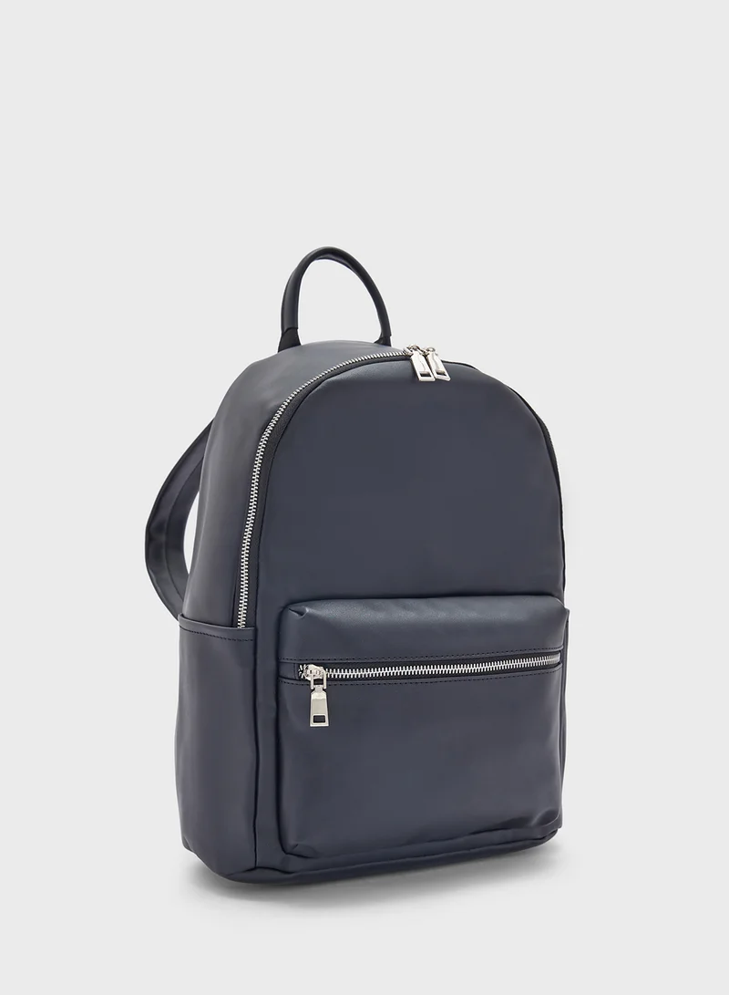 Ginger Faux Leather Backpack