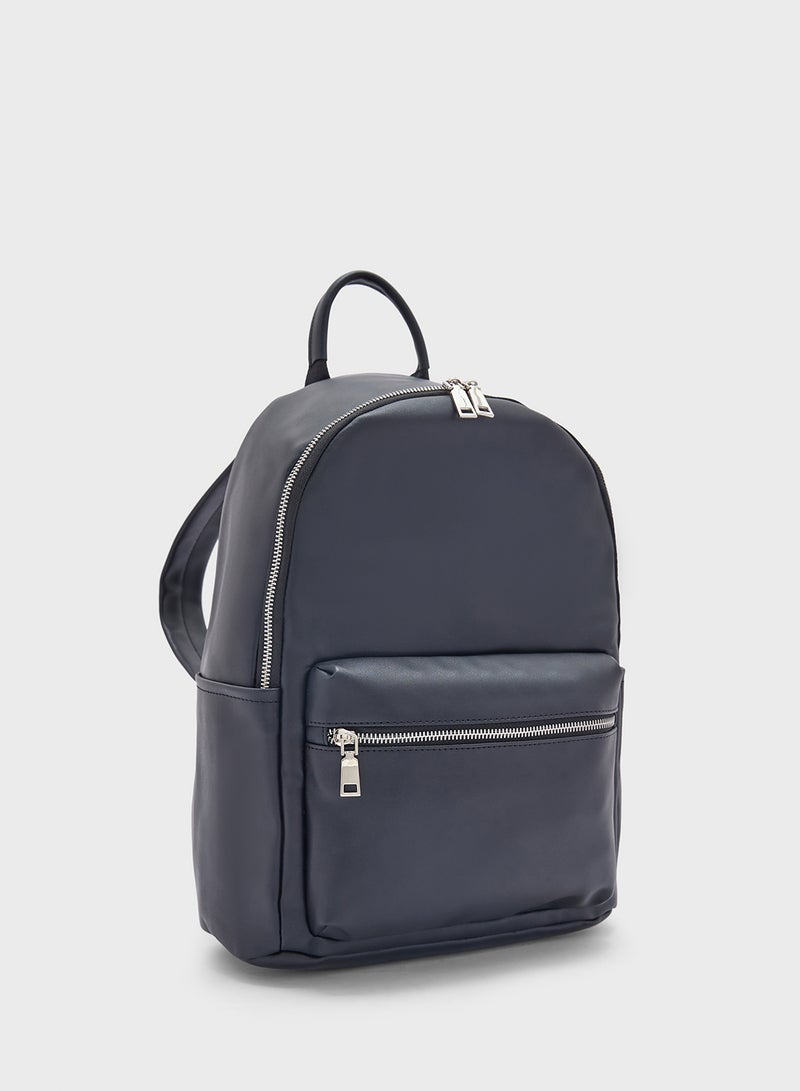 Ginger Faux Leather Backpack  - Image 3