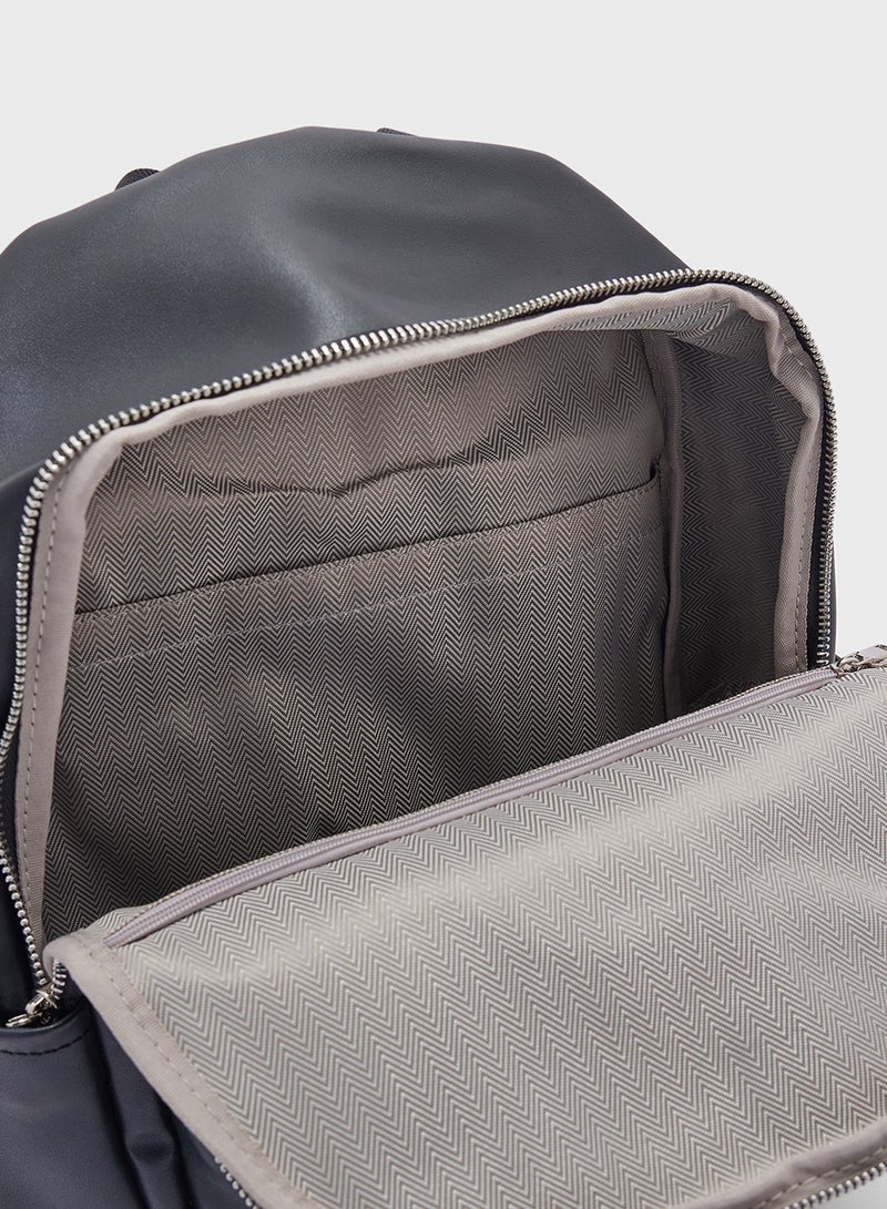 Ginger Faux Leather Backpack  - Image 5