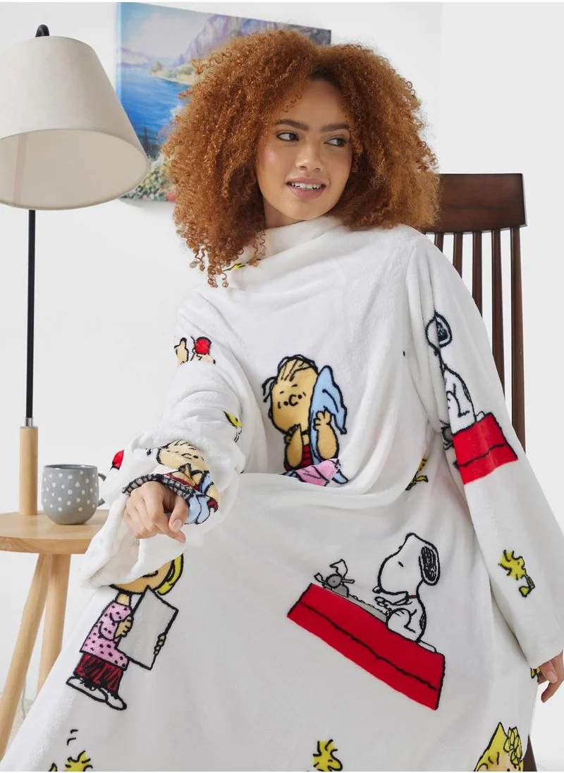 Kanguru Kanguru - Blanket With Sleeves And A Pocket - Pean
