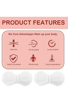 Hodaf Heat Patches for Period Pain Relief & Period Cramps, Portable Menstrual Heating Pad, Air-Activated Adhesive Heating Patches for Cramps, Suitable for All Skin Types, 5 Packs  - Image 5