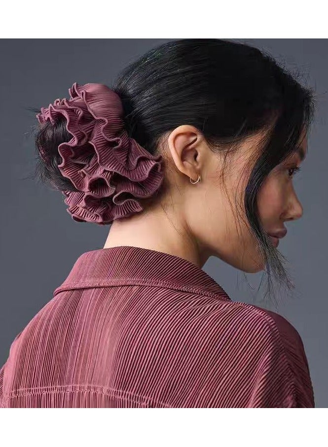 alo Alo yoga double-sided pleated hair band French retro hair band 