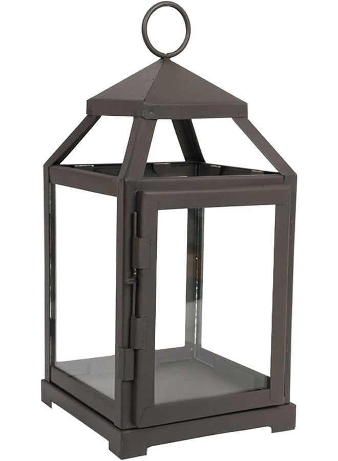 Hosley 12 Inch High Clear Glass and Iron Classic Style Lantern Ideal Gift for Festivities Parties Weddings Aromatherapy and Spa Settings O3 - Image 4