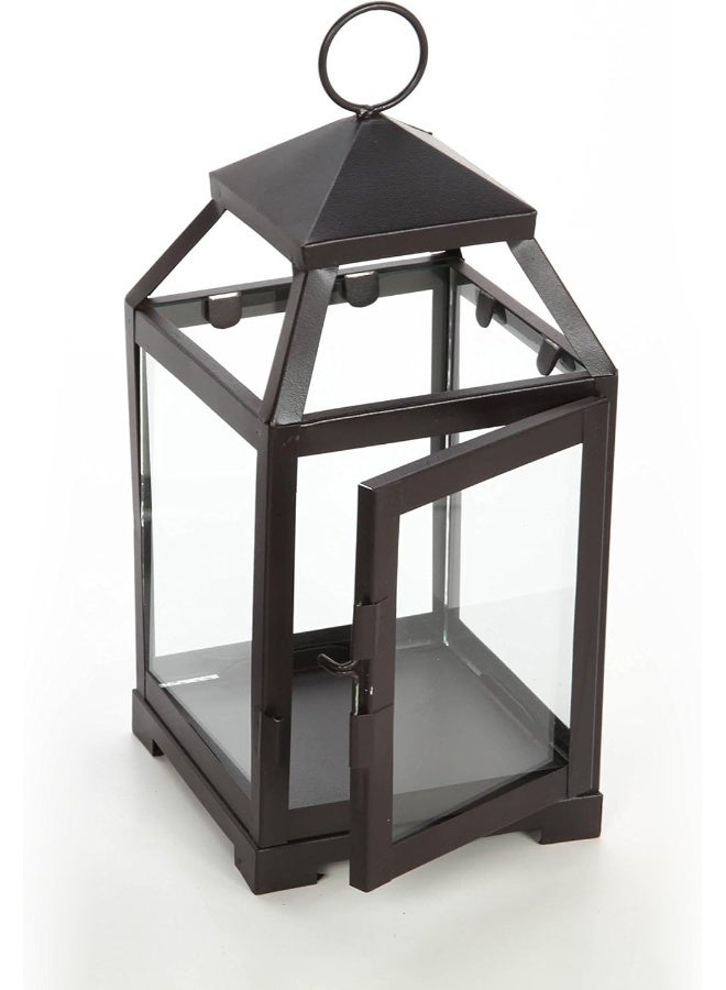 Hosley 12 Inch High Clear Glass and Iron Classic Style Lantern Ideal Gift for Festivities Parties Weddings Aromatherapy and Spa Settings O3 - Image 5