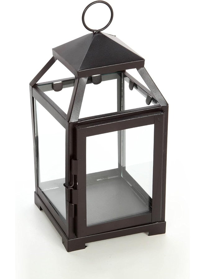 Hosley 12 Inch High Clear Glass and Iron Classic Style Lantern Ideal Gift for Festivities Parties Weddings Aromatherapy and Spa Settings O3 - Image 2
