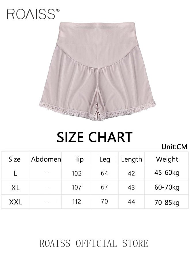 roaiss - Plus Size Maternity Support Leggings Maternity Leggings with Belly Support and Anti Slip Design Relieve Waist Pressure High Waisted Design Loose Fit Comfortable Skin-Friendly and Elastic Fabric - Image 1