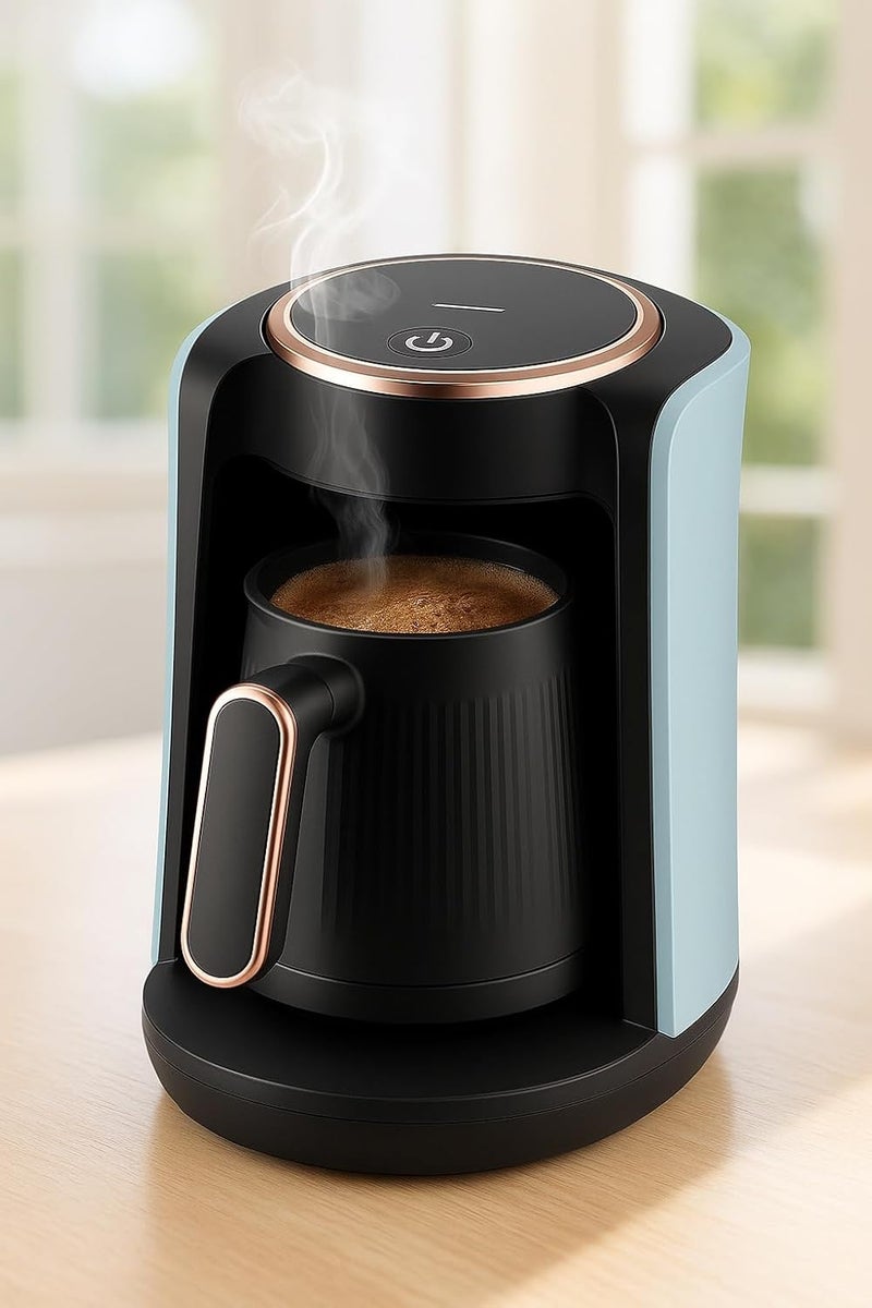 Biki Turkish Coffee Maker, 600W, 0.5L Capacity, Concealed Heating Element, Overheat Protection, Auto Shut-Off, Model OMK7066 | ماكينة قهوة تركية كهربائية - Image 2